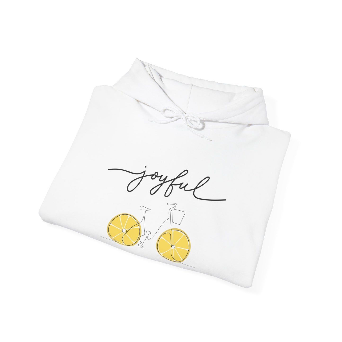 Joyful Lemon Unisex Hooded Sweatshirt, Graphic Sweatshirt, Casual Wear, Gift for Friends, Summer Style, Comfortable Pullover