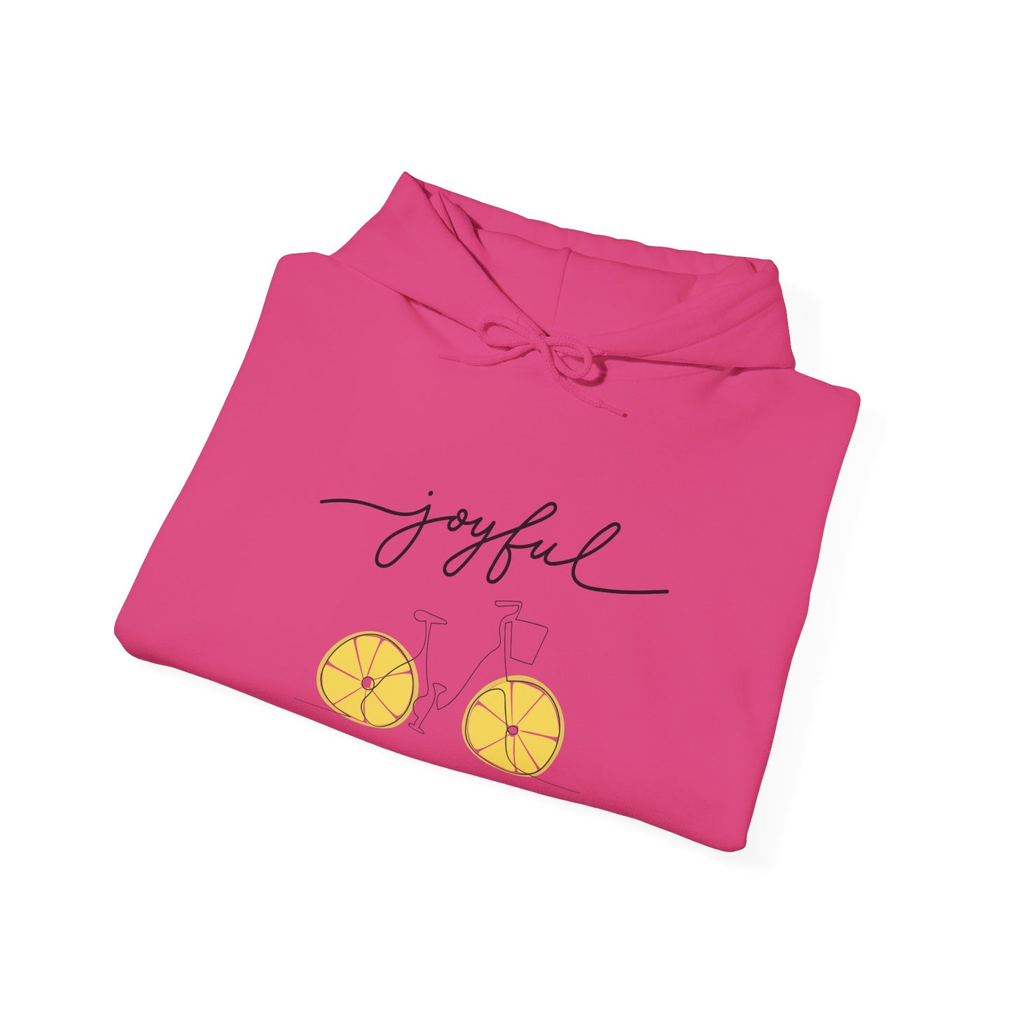 Joyful Lemon Unisex Hooded Sweatshirt, Graphic Sweatshirt, Casual Wear, Gift for Friends, Summer Style, Comfortable Pullover