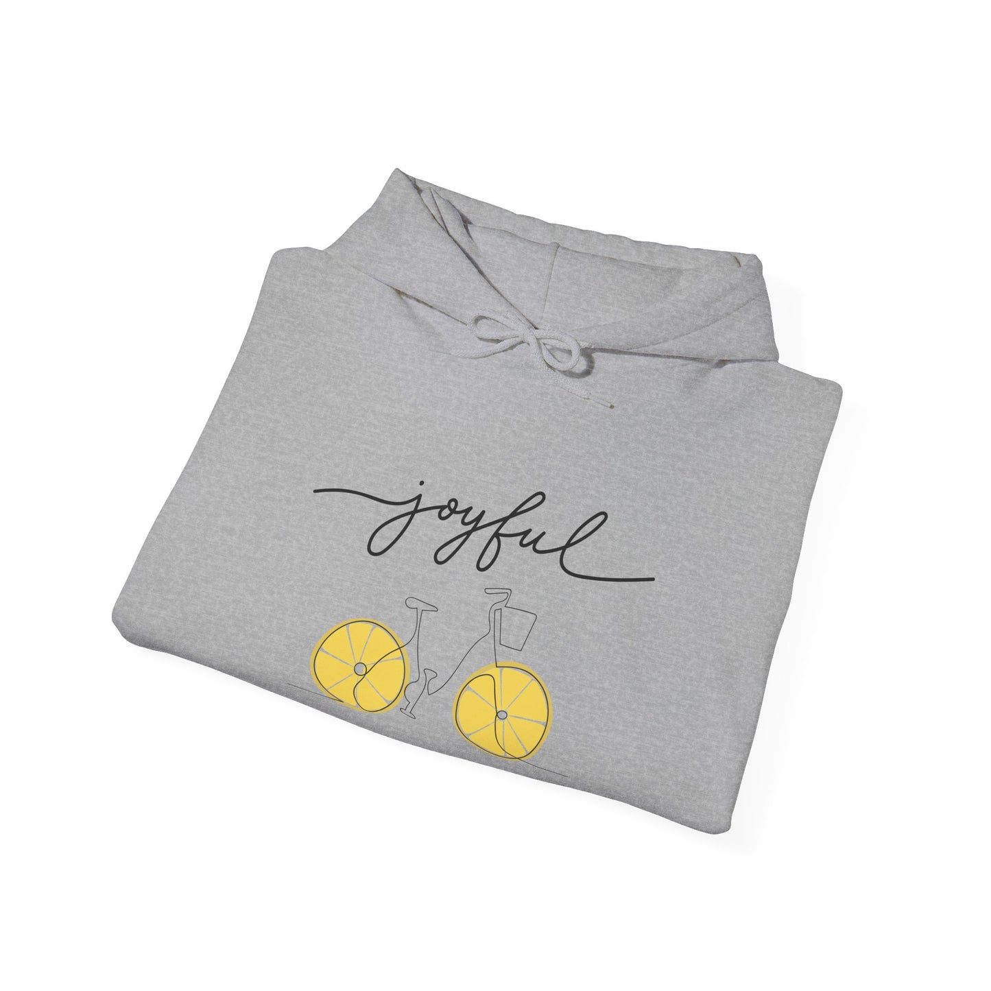 Joyful Lemon Unisex Hooded Sweatshirt, Graphic Sweatshirt, Casual Wear, Gift for Friends, Summer Style, Comfortable Pullover