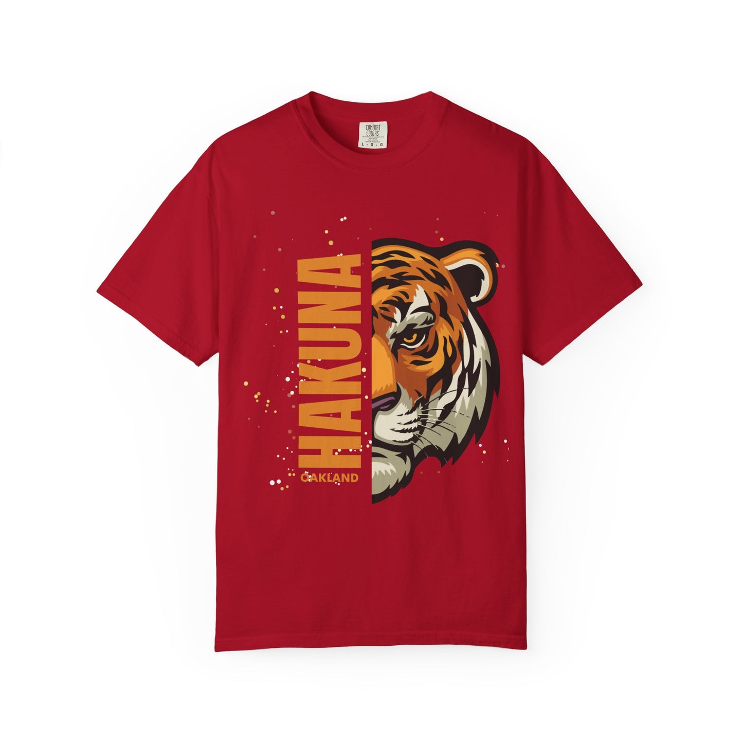 Hakuna Matata Unisex Garment-Dyed T-Shirt | Casual Wear, Tiger Graphic Tee, Gift for Animal Lovers, Eco-Friendly Shirt, Everyday Apparel